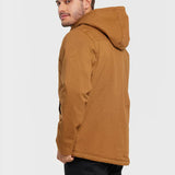 CAT HOODED SHERPA LINED JACKET - 1040041