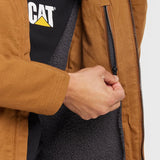 CAT HOODED SHERPA LINED JACKET - 1040041