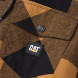 CAT HOODED FLANNEL SHIRT JACKET - 1040045