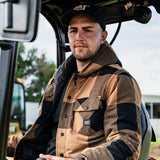 CAT HOODED FLANNEL SHIRT JACKET - 1040045