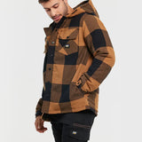 CAT HOODED FLANNEL SHIRT JACKET - 1040045