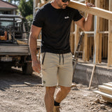BISLEY FLX&MOVE STRETCH ELASTIC WAIST CARGO SHORT - BSHC1333