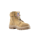 STEEL BLUE ARGYLE ZIP/LACE SAFETY BOOT WITH SCUFF CAP - 312652