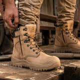 MONGREL HIGH LEG VIBRAM LACE/ZIP SAFETY BOOT + SCUFF - 561060