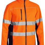 BISLEY TAPED Hi Vis SOFT SHELL JACKET - BJ6059T