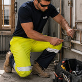 BISLEY TAPED Hi Vis RAIN SHELL PANTS - BP6965T