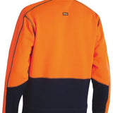 BISLEY Hi Vis FLEECE 1/4 ZIP PULLOVER - BK6989