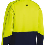 BISLEY Hi Vis FLEECE 1/4 ZIP PULLOVER - BK6989