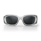 SAFESTYLE AURAS GRAPHITE FRAME GREY POLARISED LENS SAFETY GLASSES