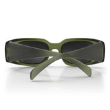 SAFESTYLE AURAS MATTE MOSS GREEN FRAME GREY POLARISED LENS