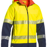 BISLEY TAPED Hi Vis RIPSTOP BONDED FLEECE JACKET - BJ6934T
