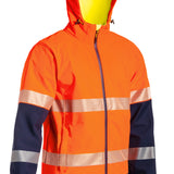 BISLEY TAPED Hi Vis RIPSTOP BONDED FLEECE JACKET - BJ6934T