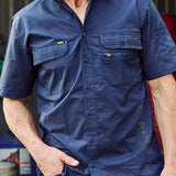 BISLEY MENS X-AIRFLOW STRETCH SHIRT SHORT SLEEVE- BS1490