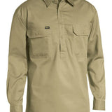 BISLEY CLOSED FRONT COOL LIGHTWEIGHT DRILL SHIRT - BSC6820