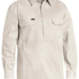 BISLEY CLOSED FRONT COOL LIGHTWEIGHT DRILL SHIRT - BSC6820