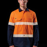 FXD HI-VIS VENTED STRETCH LONG SLEEVE WORK SHIRT LSH-4T