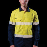 FXD HI-VIS VENTED STRETCH LONG SLEEVE WORK SHIRT LSH-4T
