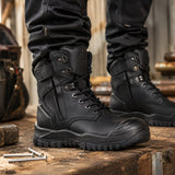 MONGREL HIGH LEG LACE/ZIP SAFETY BOOT + SCUFF CAP - 561020