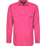 PILBARA MENS CLOSED FRONT L/S SHIRT - RM200CF