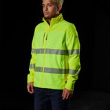 FXD HI-VIS TAPED SOFT SHELL WORK JACKET - WO-3T