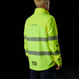 FXD HI-VIS TAPED SOFT SHELL WORK JACKET - WO-3T