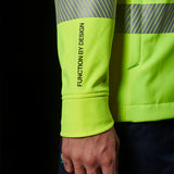 FXD HI-VIS TAPED SOFT SHELL WORK JACKET - WO-3T
