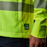 FXD HI-VIS TAPED SOFT SHELL WORK JACKET - WO-3T