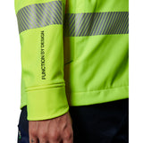 FXD HI-VIS TAPED SOFT SHELL WORK JACKET - WO-3T