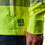 FXD HI-VIS TAPED SOFT SHELL WORK JACKET - WO-3T