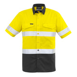 SYZMIK MENS RUGGED COOLING TAPED SPLICED S/S SHIRT - ZW835