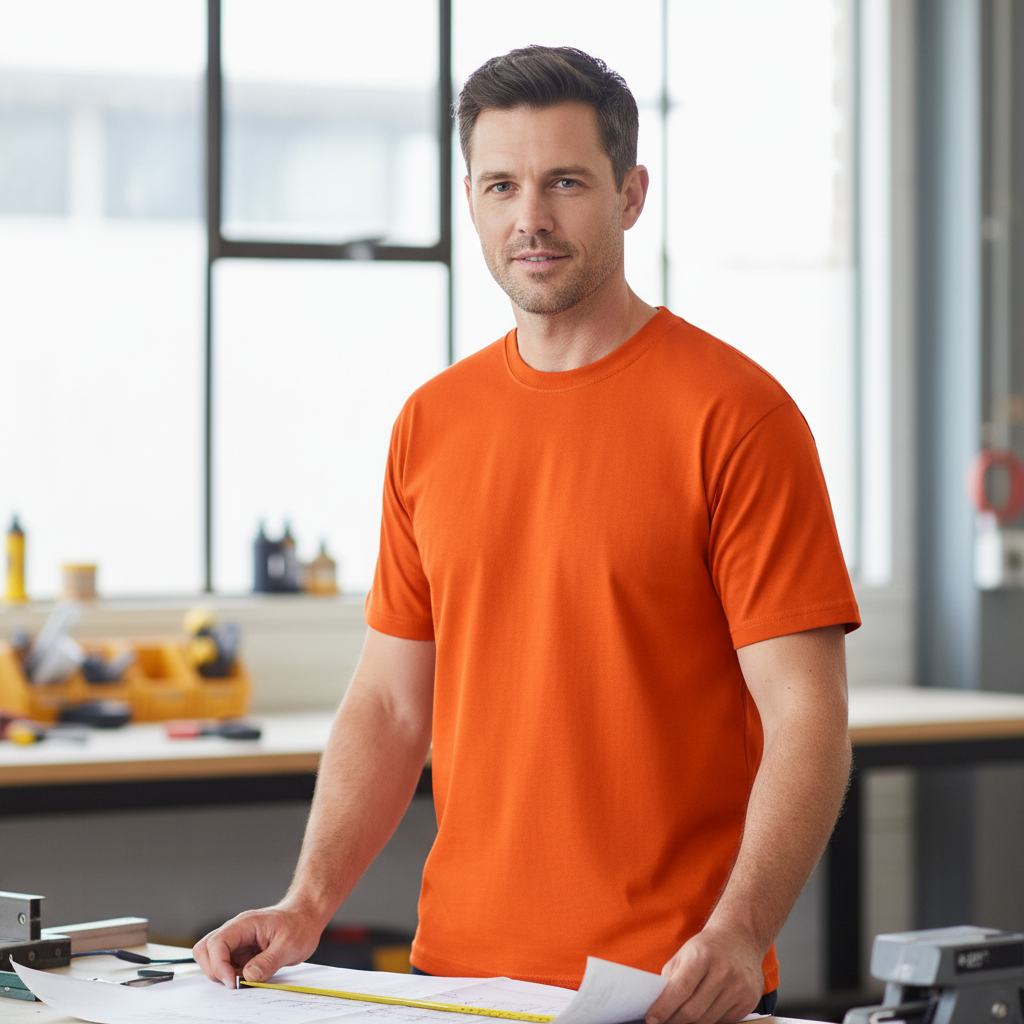 Fluoro Orange T-shirt lifestyle image
