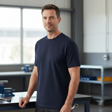Navy T-shirt lifestyle image