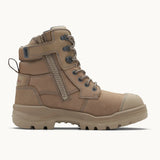 BLUNDSTONE ROTOFLEX LEATHER ZIP/LACE SAFETY BOOT - B8063