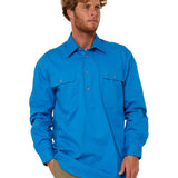 PILBARA MENS CLOSED FRONT L/S SHIRT - RM200CF