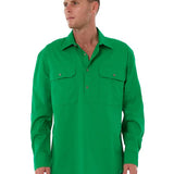 PILBARA MENS CLOSED FRONT L/S SHIRT - RM200CF