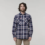 HARD YAKKA CORE LONG SLEEVE CHECK FLANNEL SHIRT - Y07752