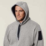 HARD YAKKA PLAIN FLEECE HOODIE - Y19326